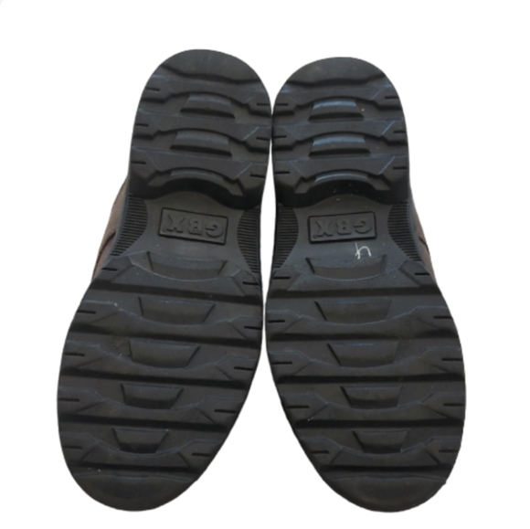 GBX Vintage Leather Shoes Laceup Senate Brown Size Men's 9M - Picture 5 of 8